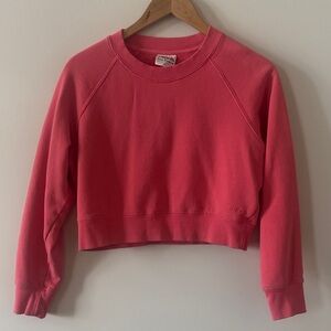 Bench Eco-Fleece Coral Cropped Sweatshirt